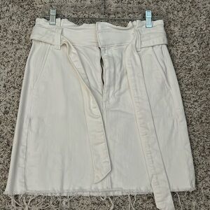 Express mini white skirt
